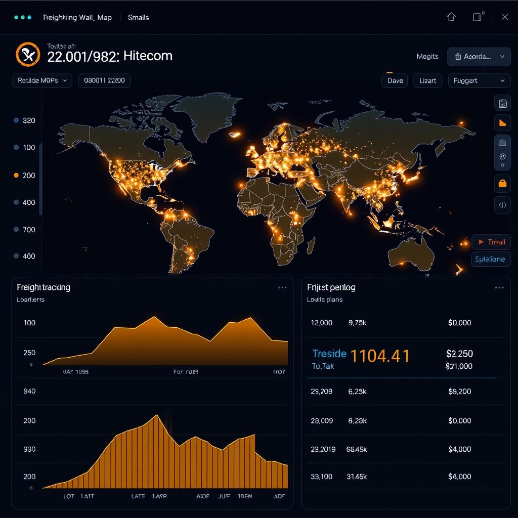 Real-time freight visibility and tracking dashboard